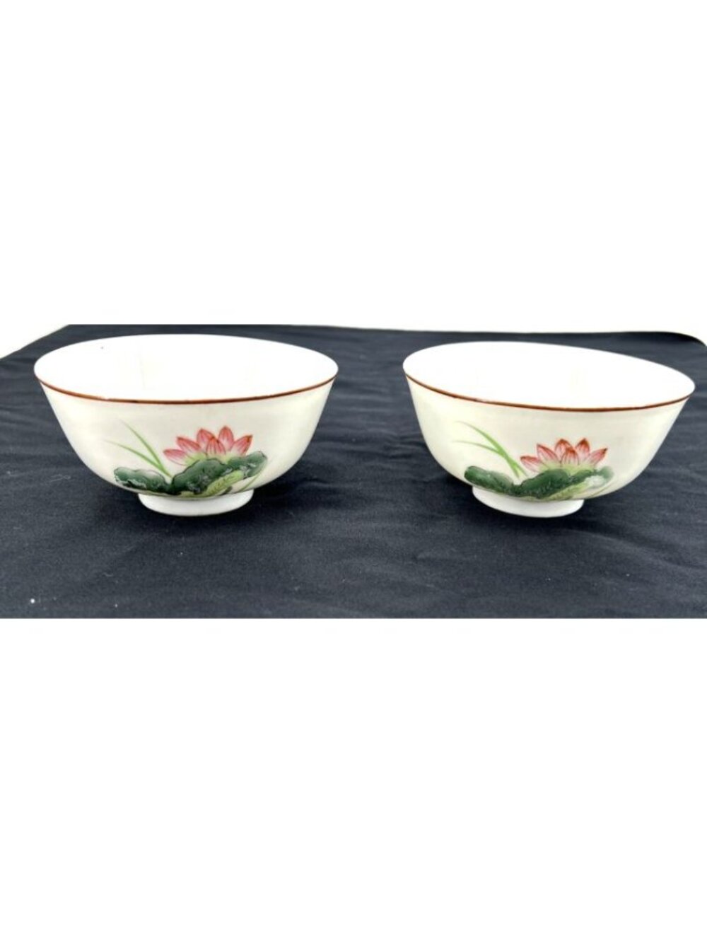 Kutani Bowls Porcelain Floral Rice Soup Hand Painted 4.5" Lot of 2 Vintage - Picture 4 of 9